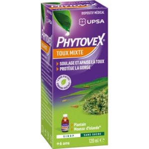 Phytovex Sirop Toux Mixte Sans Sucre 120 ml