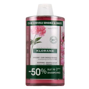 Klorane Shampooing à la Pivoine 2 x 400 ml