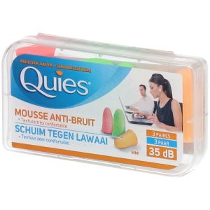 Quies Protection Auditive Mousse Fluo x6