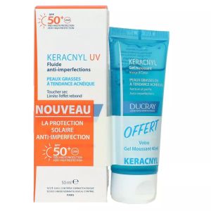 Ducray Keracnyl UV SPF50+ + Gel Moussant