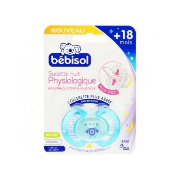 Bébisol Sucette SP41 Robot/Dans Slim Nuit 18M+