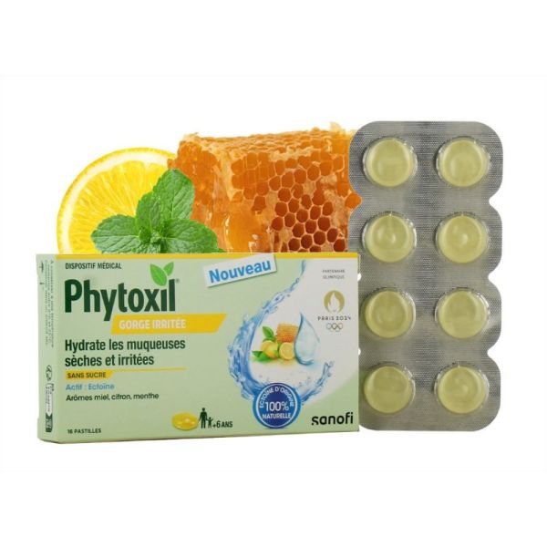 Phytoxil Mal de Gorge Miel Citron Pastilles x16