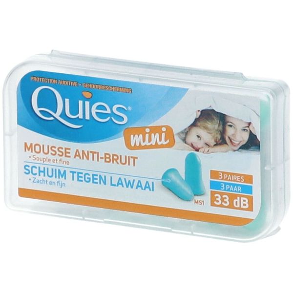 Quies Protection Auditive Mousse Mini Boîte de 6