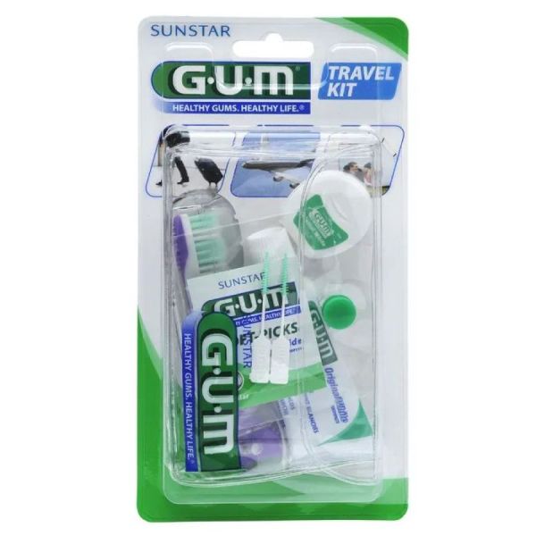 GUM Travel Kit 156 Brosse à Dents + Dentifrice