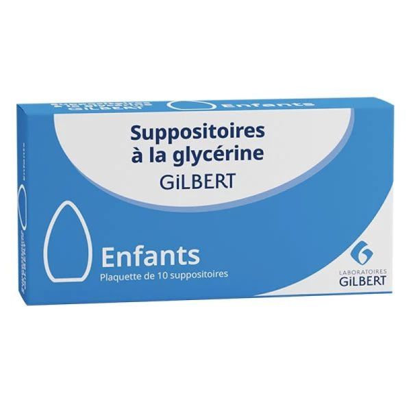 Glycérine Gilbert Suppositoires Enfant x10