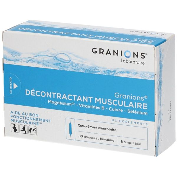 Granions Décontractant Musculaire Ampoules 2 ml x30