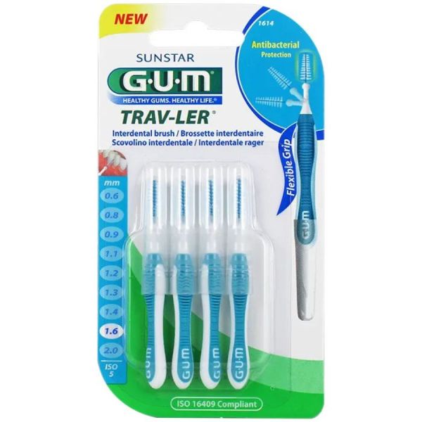 GUM Trav-ler Brossettes Interdentaires 1614 x4