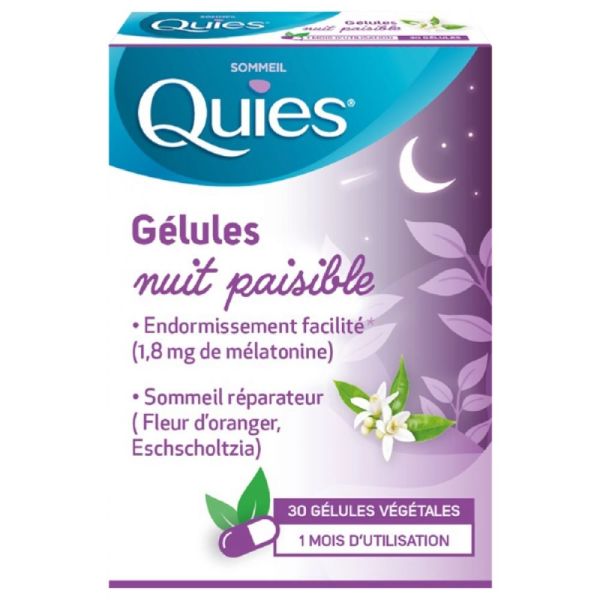 Quies Sommeil Nuit Paisible Gélules x30