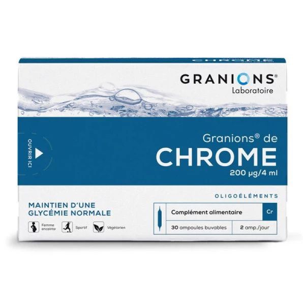 Granions Chrome 200 mcg Ampoules Buvables x30